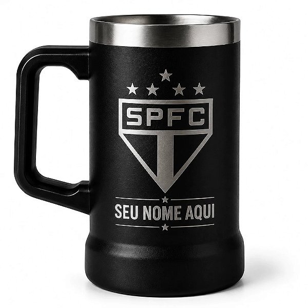 Caneca Térmica de Chopp 720ml – Personalize com Seu Time