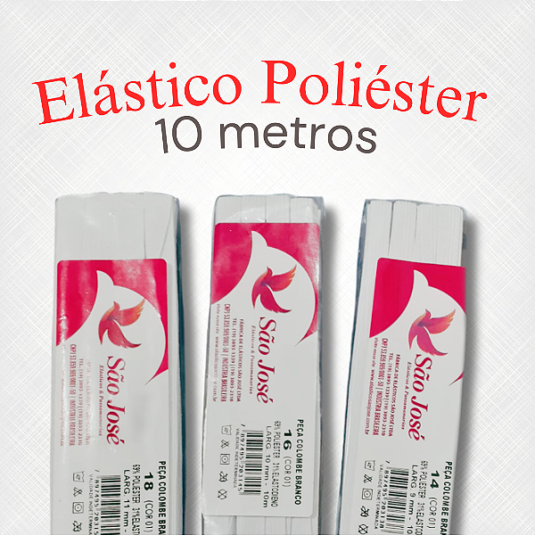 Elástico Colombe São José 10 Metros (Branco)