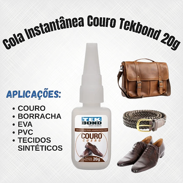 Cola Instantânea Couro Tekbond 20g
