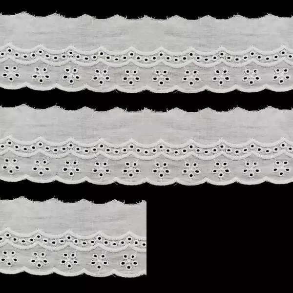 Bordado Inglês  RO.152311 -  6,5 cm x 13,7 m