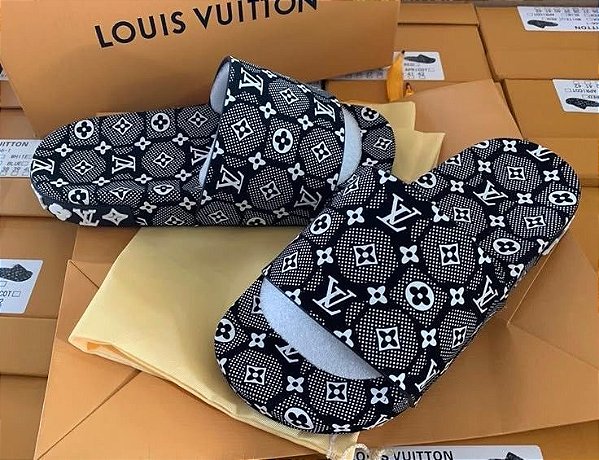 Chinelo Louis Vuitton Estilo e Conforto
