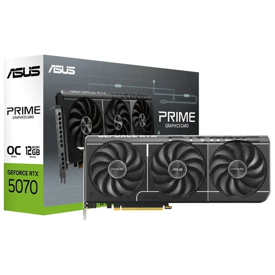 Placa de Vídeo Asus Prime GeForce RTX 5070 OC 12GB GDDR7 PCI-Express