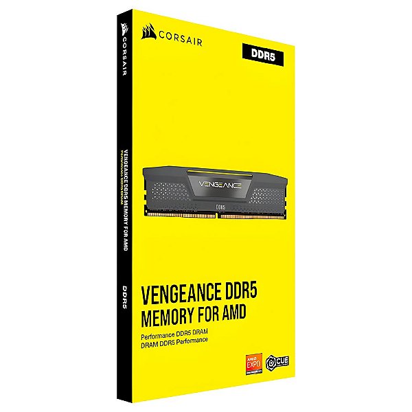 Memória RAM Corsair Vengeance DDR5 16GB 5600MHz - Preto