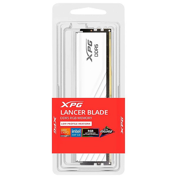 Memória RAM ADATA XPG Lancer Blade DDR5 8GB 5600MHz RGB - Branco