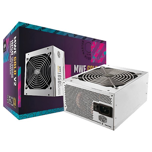 Fonte de Alimentação Cooler Master MWE Gold V2 White Edition 1050W ATX - Modular - 80 Plus Gold
