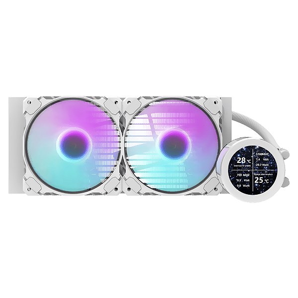 Water Cooler Para Processador darkFlash Nebula DN240D 240MM ARGB - Branco