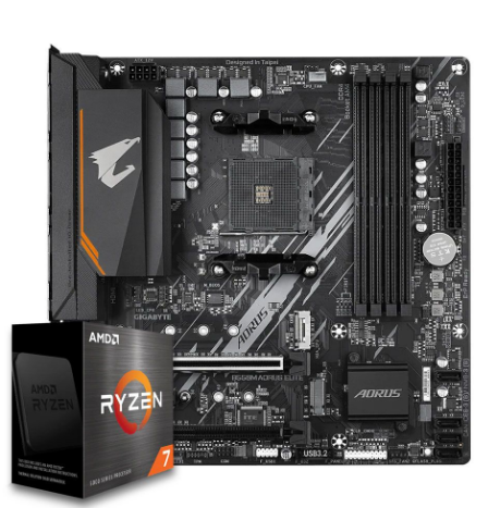 Kit Upgrade AMD Ryzen 7 5800XT com Placa Mãe B550M Aorus Elite AX DDR4