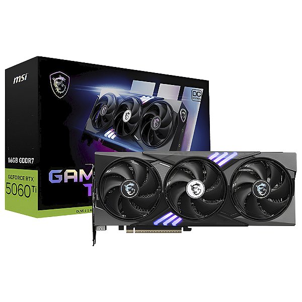 Placa de Vídeo MSI Gaming Trio OC 16GB GeForce RTX 5060 TI GDDR7