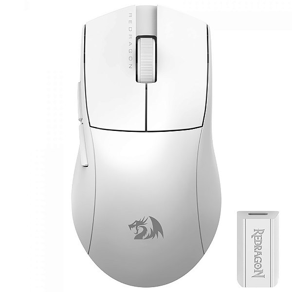 Mouse Gamer Redragon M916W-PRO-4K K1NG 4K Pro Wireless - Branco