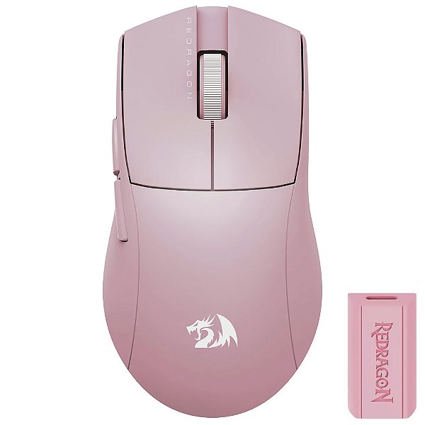 Mouse Gamer Redragon M916P-PRO-4K K1NG 4K Pro Wireless - Rosa