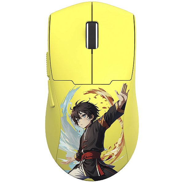 Mouse Gamer Redragon M918AKB-PRO K1NG Max Wireless - Amarelo