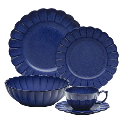 Aparelho de Jantar e Chá 20 peças Flora Amor-Perfeito