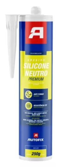 AUTOFIX SILICONE NEUTRO BRANCO / PRETO PREMIUM 250G