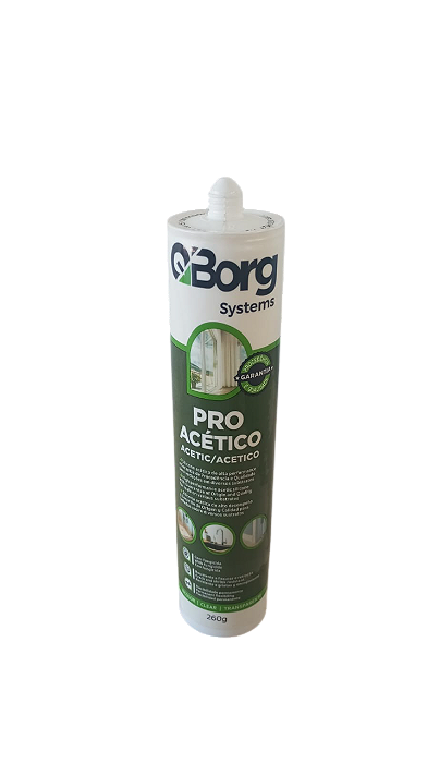 QBORG PRO SILICONE ACÉTICO PRETO TUBO 260G