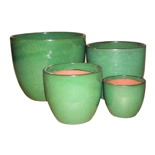 CJ. DE VASOS VIETNAMITA VERDE - 4 PCS