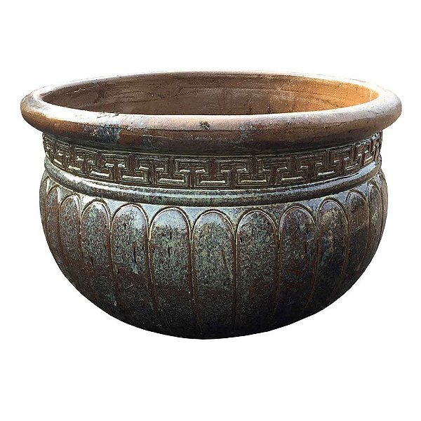 VASO VIETNAMITA PARA AREA EXTERNA E INTERNA DE CERAMICA