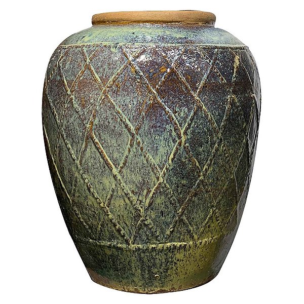 VASO VIETNAMITA PARA AREA EXTERNA E INTERNA DE CERAMICA
