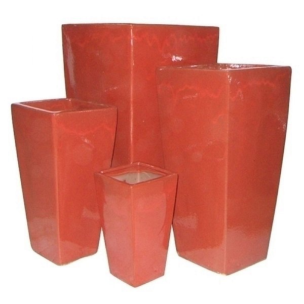 CJ DE VASOS VIETNAMITA CORAL - 04 PCS