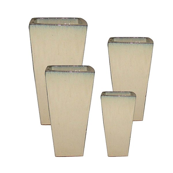 CJ. DE VASOS VIETNAMITA BEGE 4 PCS