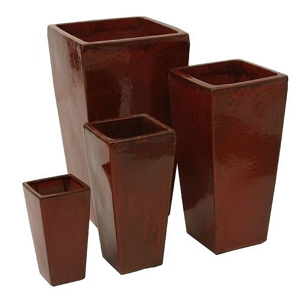 CJ. DE VASOS VIETNAMITA VERMELHO 4 PCS
