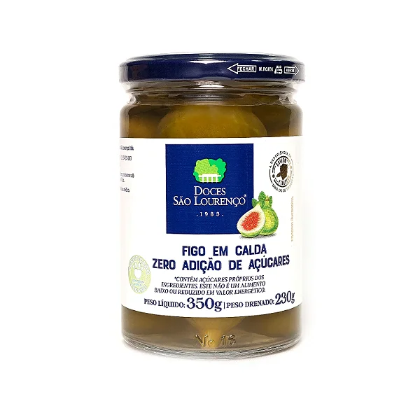 Figo em Calda Zero Açúcar 350g
