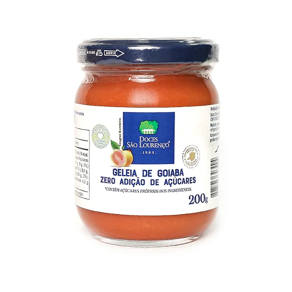 Geleia de Goiaba Zero Açúcar 200g