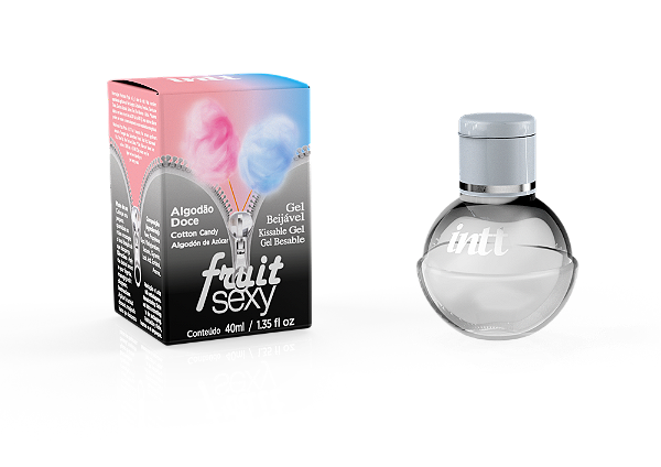 INTT 🍬 Fruit Sexy | Gel Beijável com Sabor de Algodão Doce