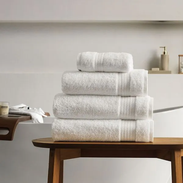 Toalha de Banho Fio Penteado Algodão Magna - Branco