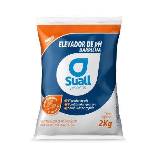 Elevador de pH Barrilha 2kg Suall - Tratamento Eficiente para Piscinas