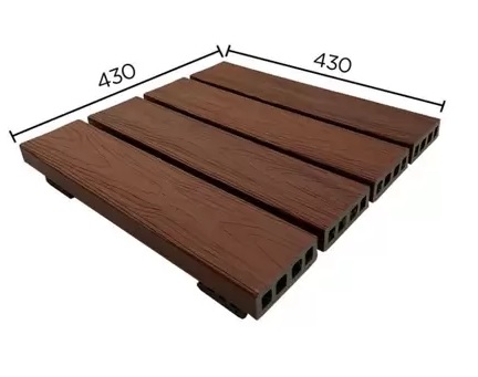 Deck Modular Texturizado 43x43 cm - Ideal para Ambientes Externos