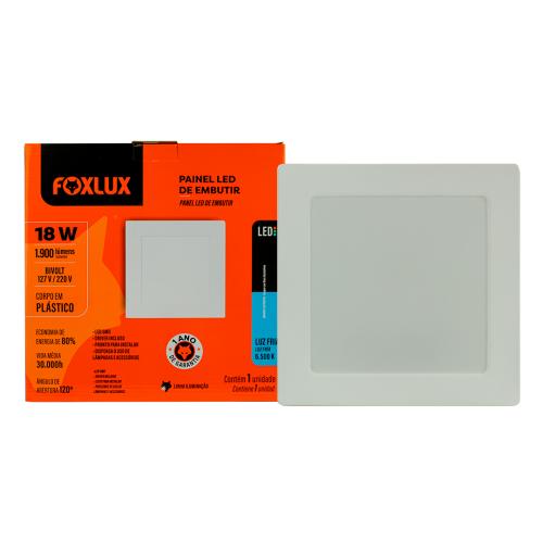 Painel de LED Foxlux 18W Luz Branca