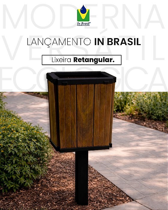 LIxeira Retangular In brasil