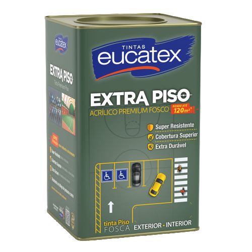 Tinta Piso Acrílica Extra Piso Eucatex Fosca