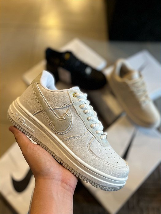 Tênis Air Force 1 Bege Premium