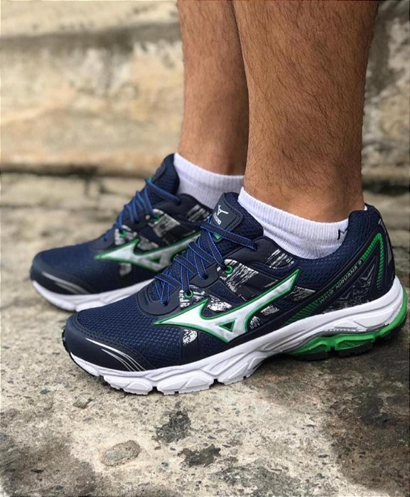 Tênis Mizuno Nirvana Azul Verde