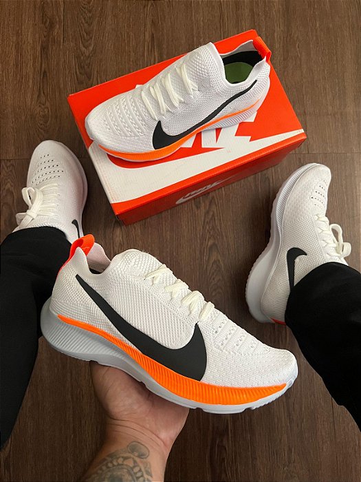Nike Vaporfly Solado em EVA Branco Laranja