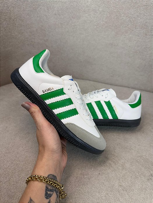 Adidas Samba OG Sintético Branco Verde