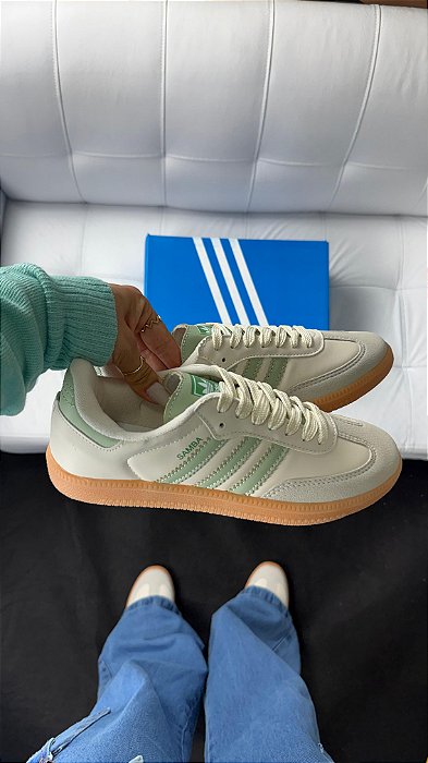 Adidas Samba OG Sintético Off Verde Água