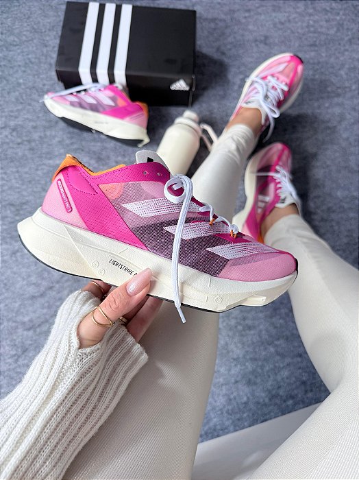 Adida Adizero Adios Pro 3 Pulse Importado Premium Pink Branco Rosa