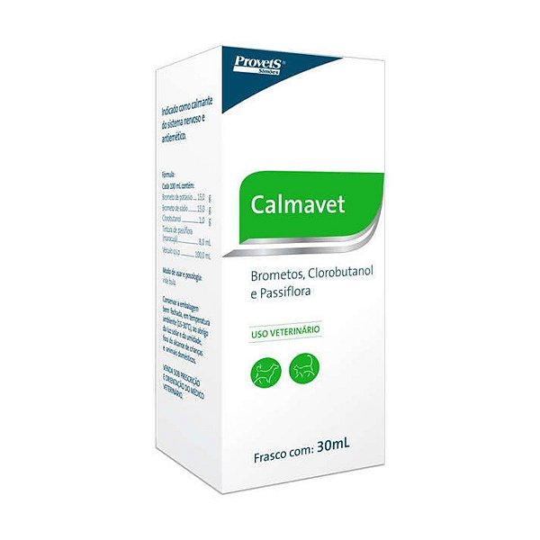 Calmavet 30 ml Calmante Natural para Cães e Gatos 30 ml