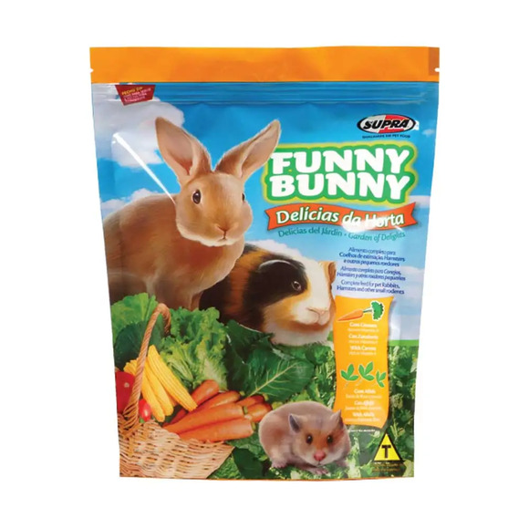 Ração Funny Bunny Delícias da Horta Supra 500 g