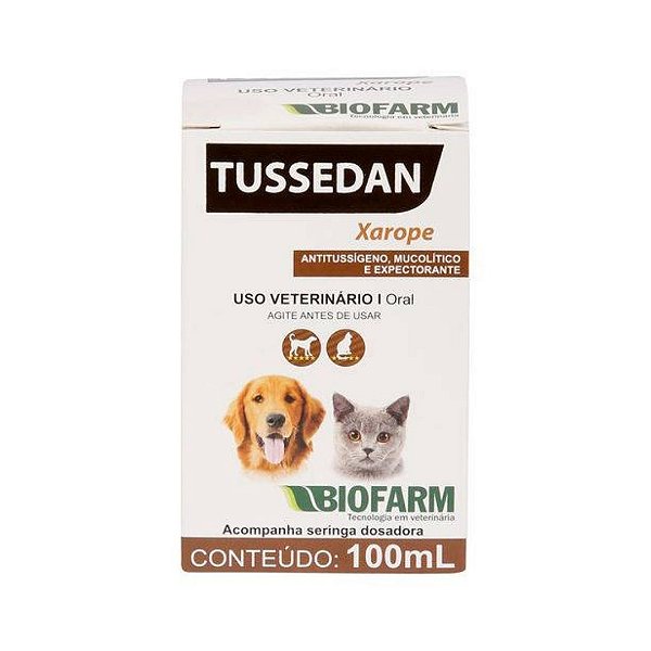 Tussedan Xarope para Cães e Gatos 100 ml