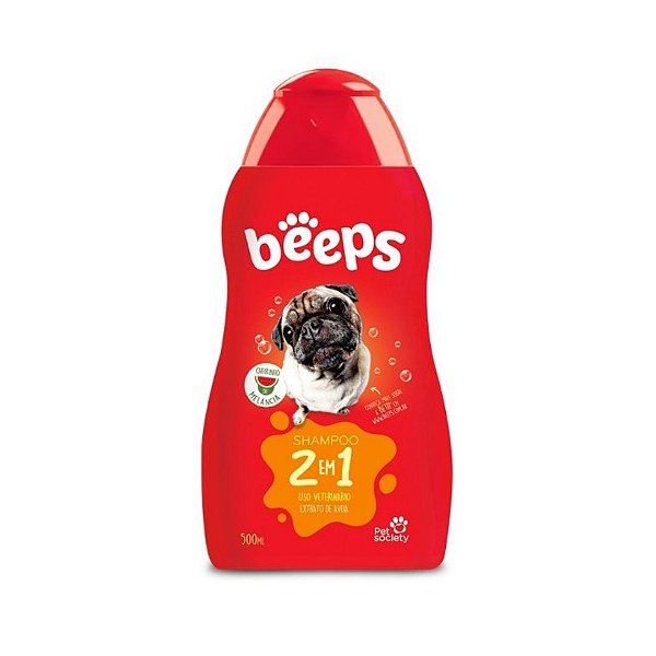 Shampoo 2 em 1 Beeps Pet Society 500 ml