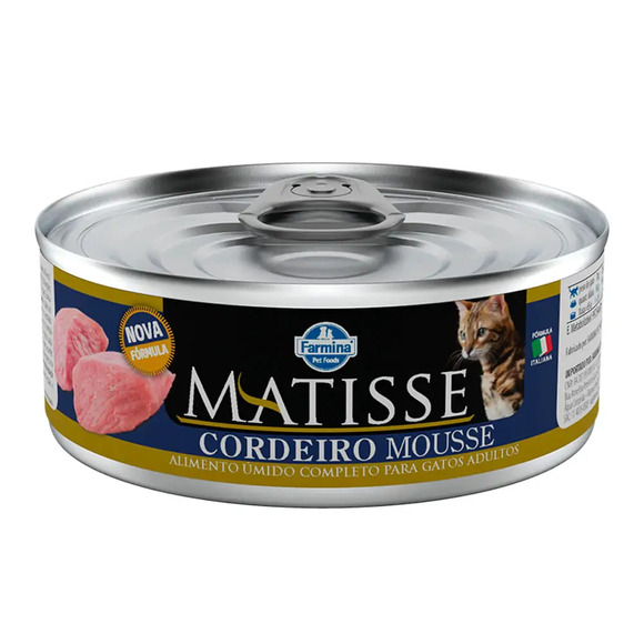 Ração Úmida Matisse Mousse Gatos Adultos Cordeiro 85g