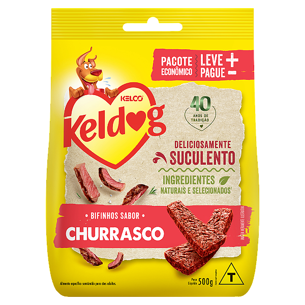 Petisco Keldog Criadores Churrasco 500 Gr