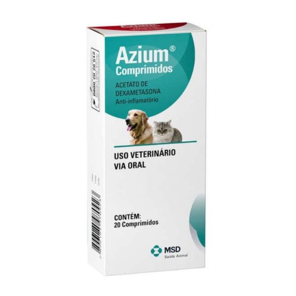 Anti-Inflamatório Azium Cães e Gatos 20 comprimidos