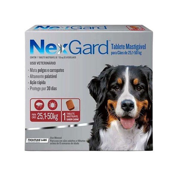 Nexgard 25,1-50 Kg - Cx C/1 Cp - Promocional