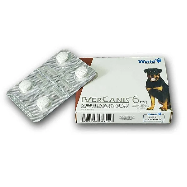 Ivercanis  6 Mg - Blister 4 Comprimidos