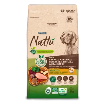 Premier Nattu Caes Rm Mandioca 12 Kg