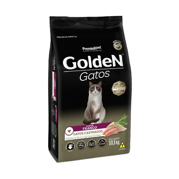 Golden Form. Gatos Castr. Frango 33,5% 10,1 Kg